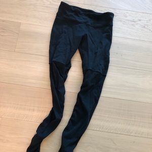 All Goddess Ribbed High Rise Leggings Pants M